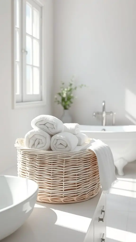 stylish bathroom organization solution