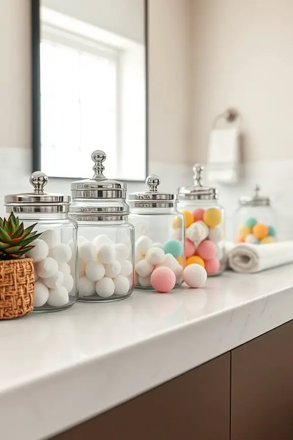 stylish bathroom storage solution