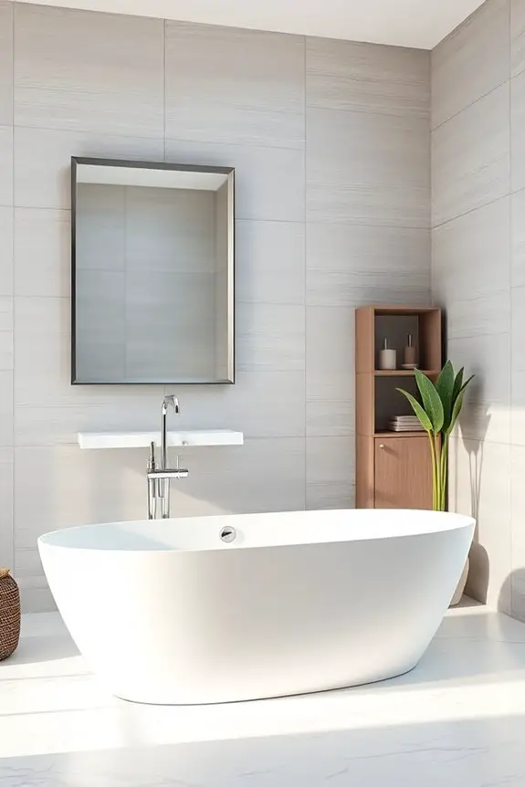 stylish bathroom wall treatments