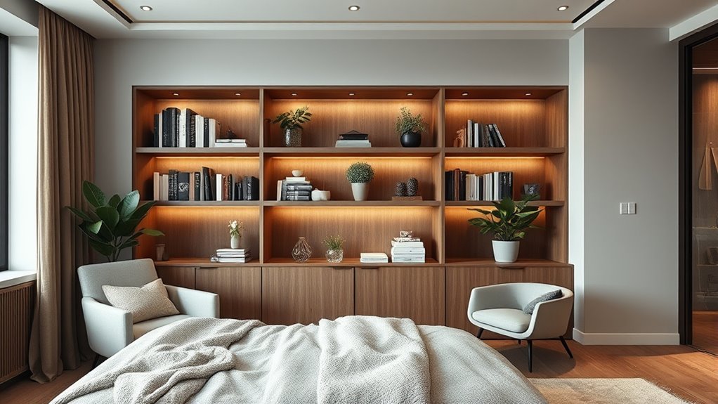 stylish bedroom bookshelf ideas
