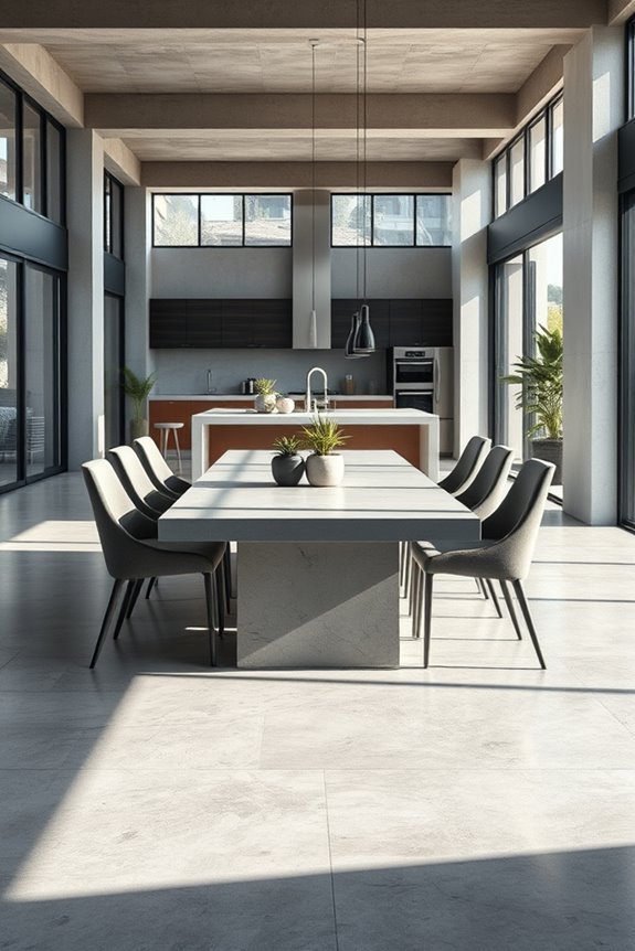 stylish beton dining transformation