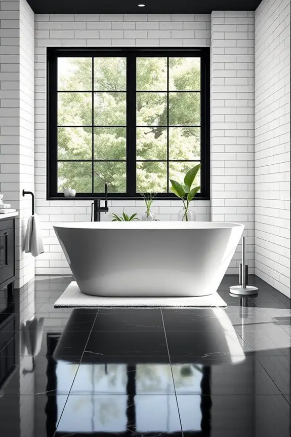 stylish black and white contrasts