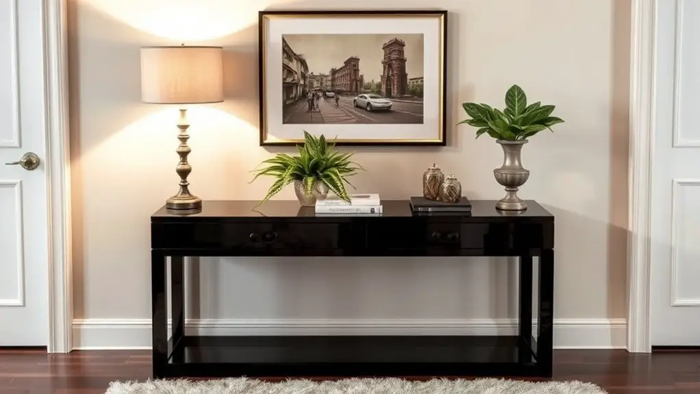 stylish black console ideas