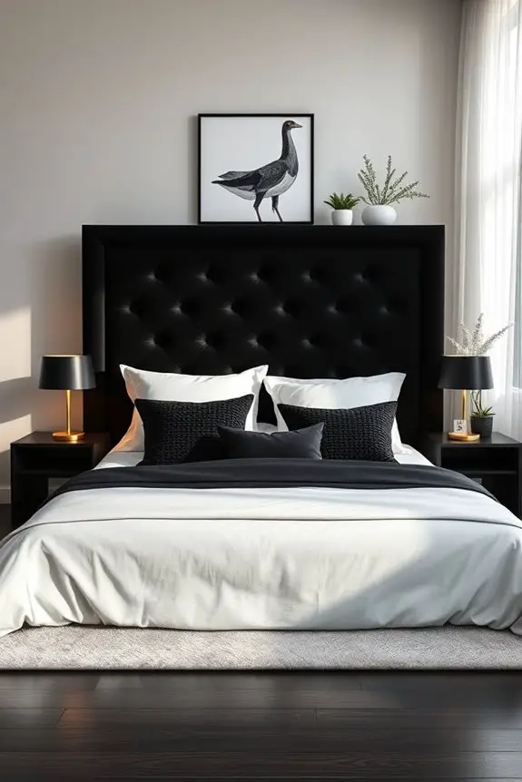 stylish black headboard options