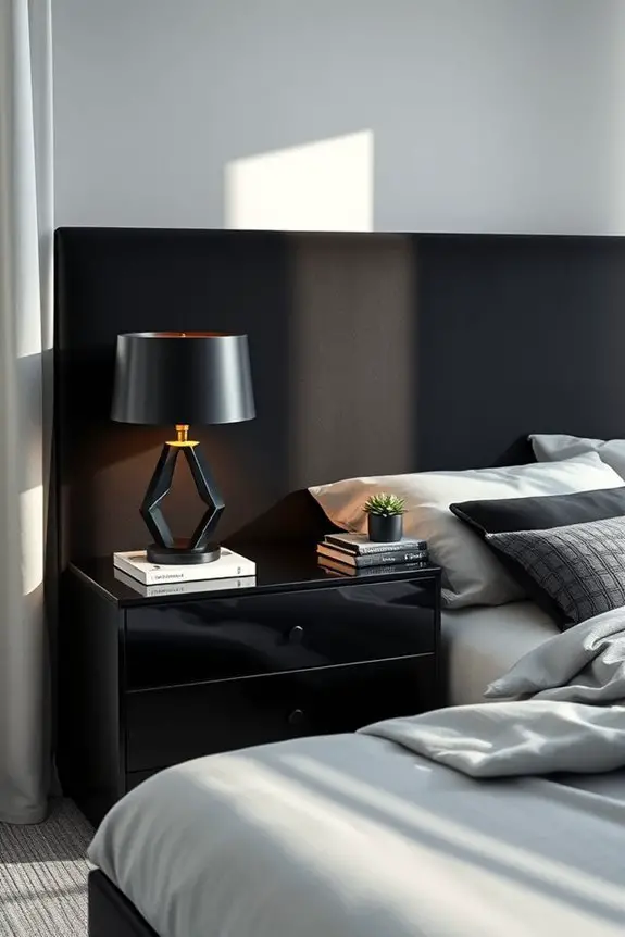 stylish black nightstand options