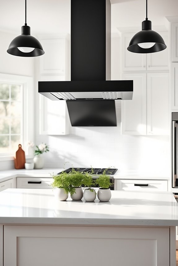 stylish black range hoods