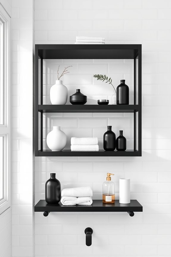 stylish black shelving solutions