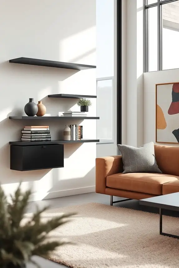 stylish black shelving solutions