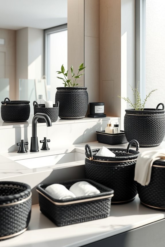 stylish black storage solutions