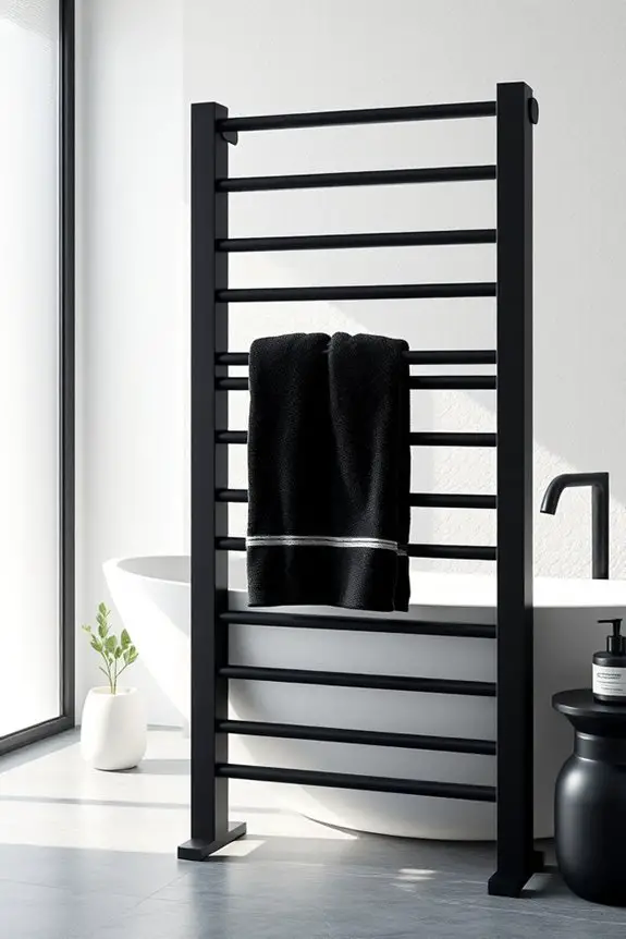 stylish black towel racks