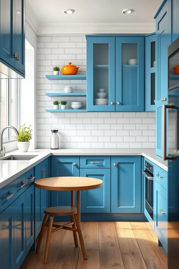 stylish blue cabinet solutions