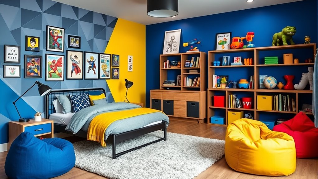 stylish boys room decor