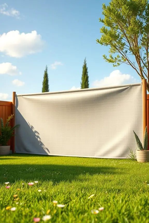 stylish budget friendly fabric fences