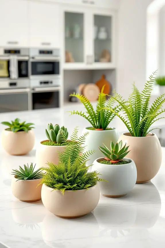 stylish circular plant holders
