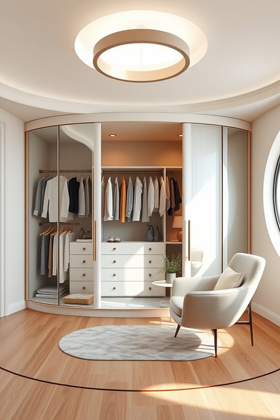stylish circular wardrobe ideas