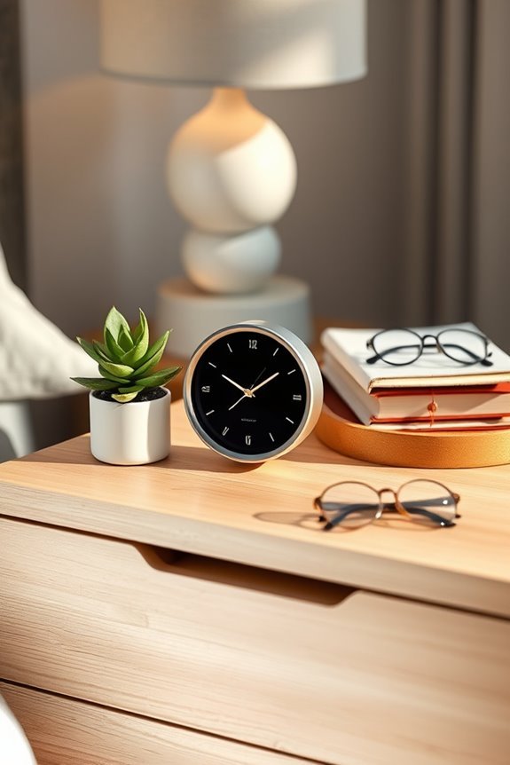stylish clock with storage