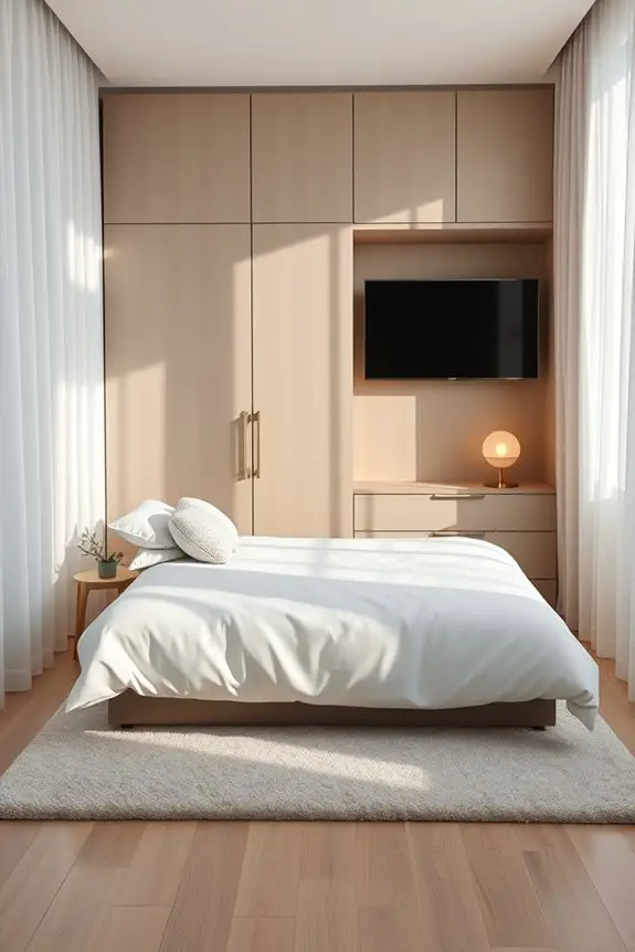 stylish compact closet design