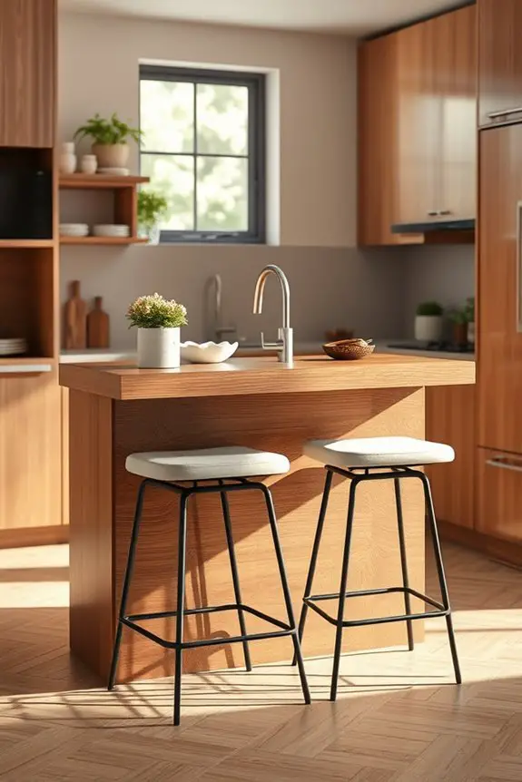 stylish compact kitchen island