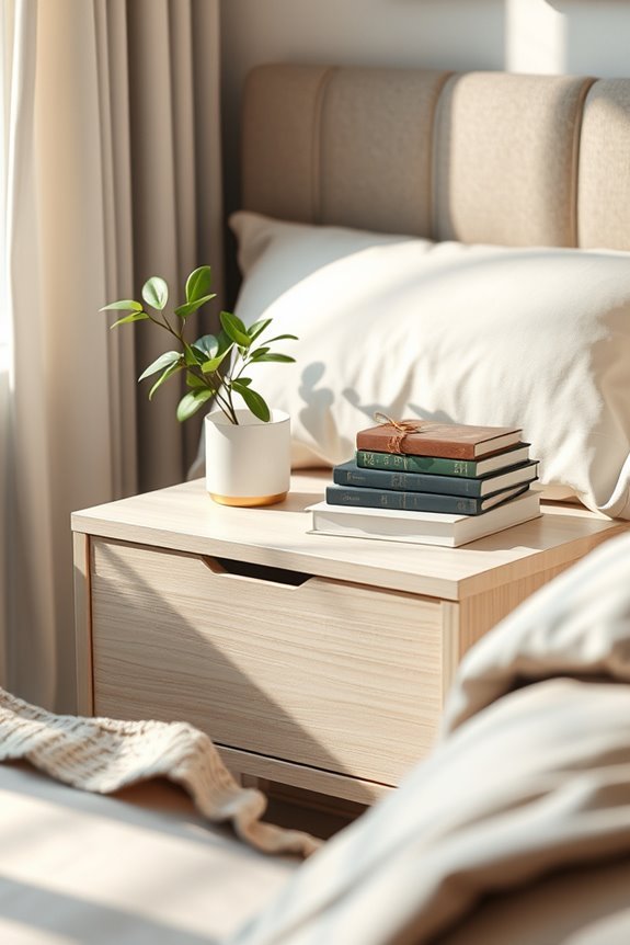 stylish compact nightstands solutions