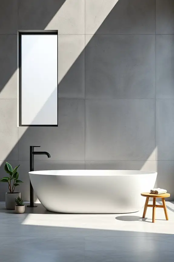 stylish concrete accent walls
