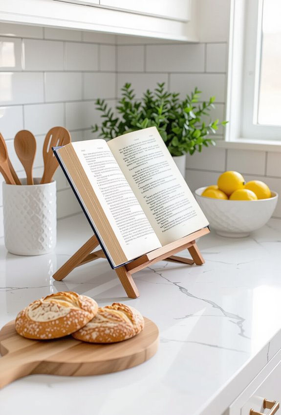 stylish cookbook stand display