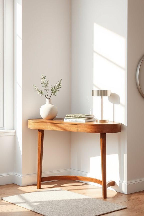 stylish corner console table
