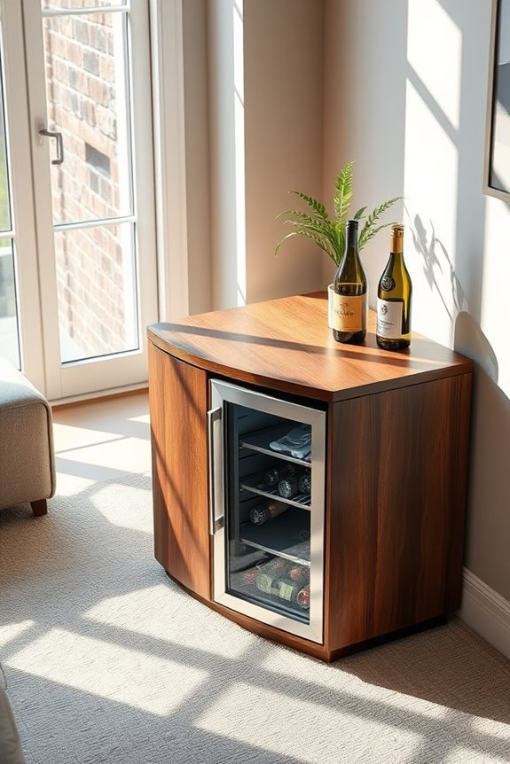 stylish corner table cooler