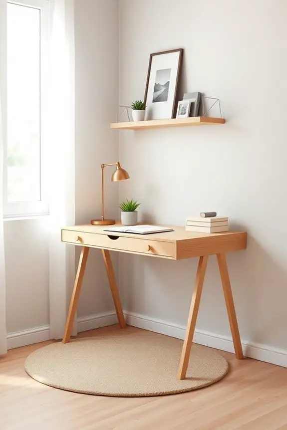 stylish corner workspace optimization