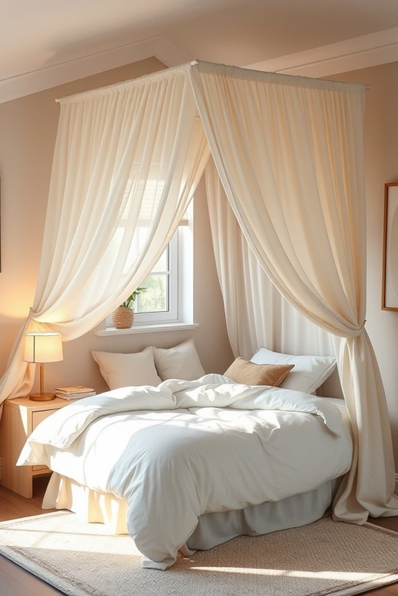 stylish cozy dorm canopies