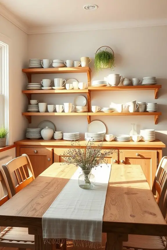 stylish dishware display ideas