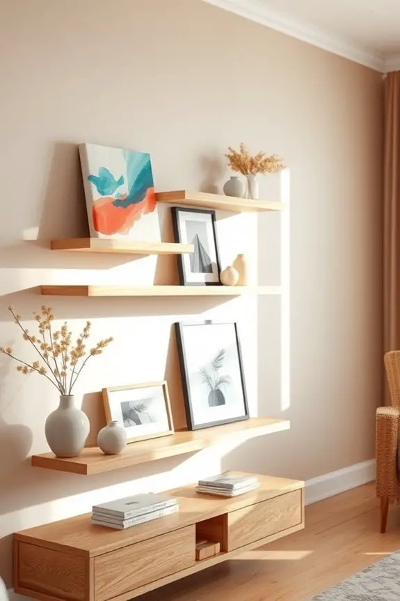 stylish diy wall shelves