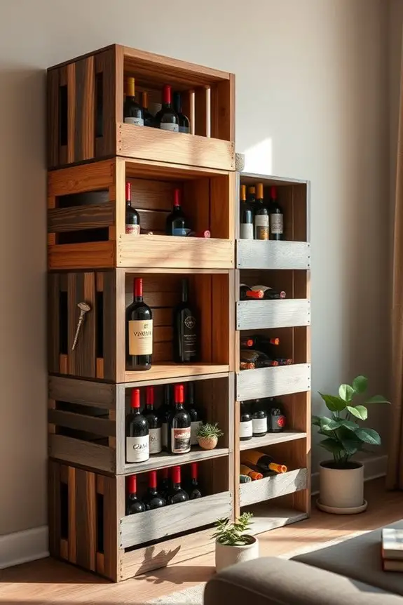 stylish diy wine storage