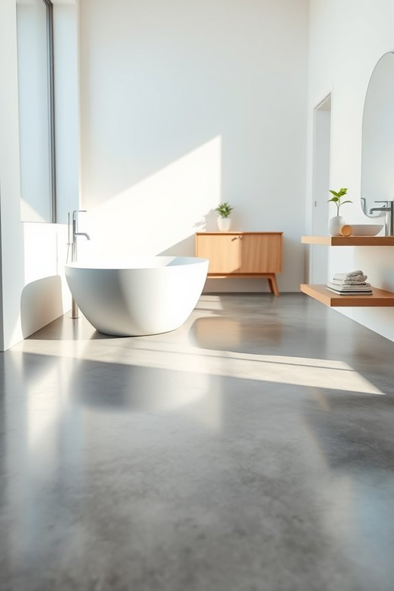 stylish durable bathroom flooring