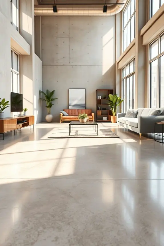 stylish durable concrete flooring