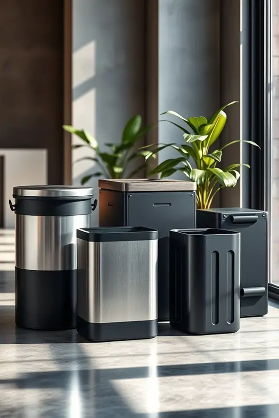 stylish durable industrial dustbins