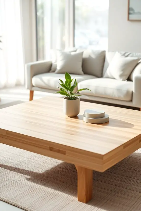 stylish eco friendly bamboo tables