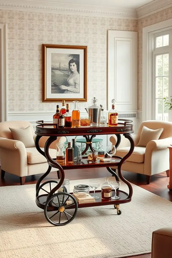 stylish eco friendly bar carts