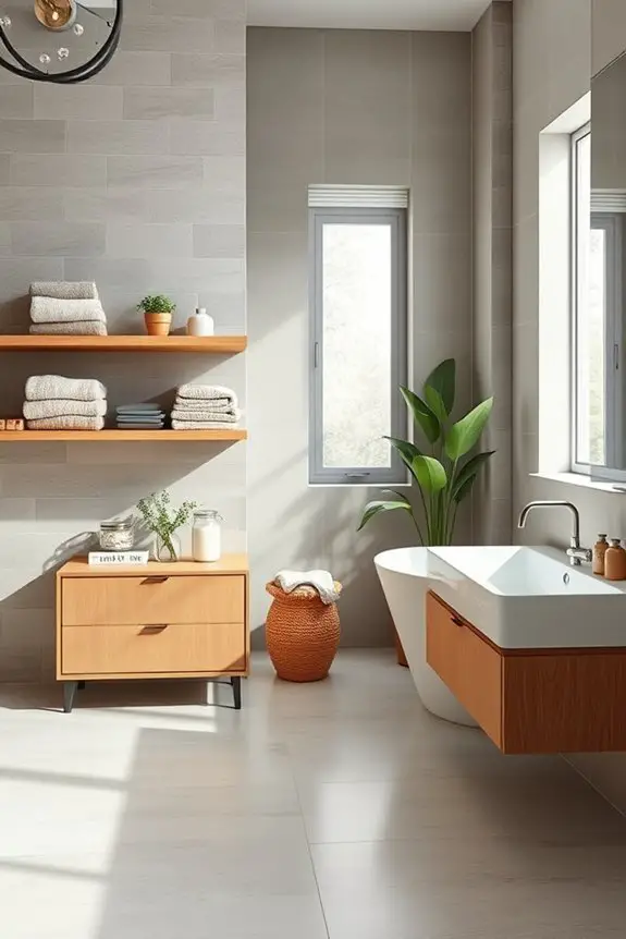 stylish eco friendly open shelving