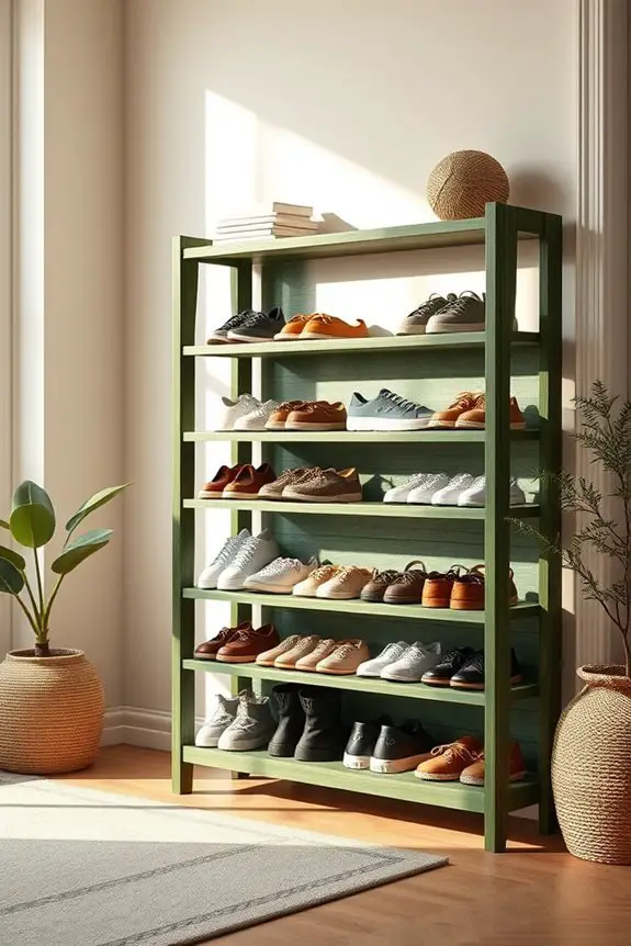 stylish eco friendly shoe storage