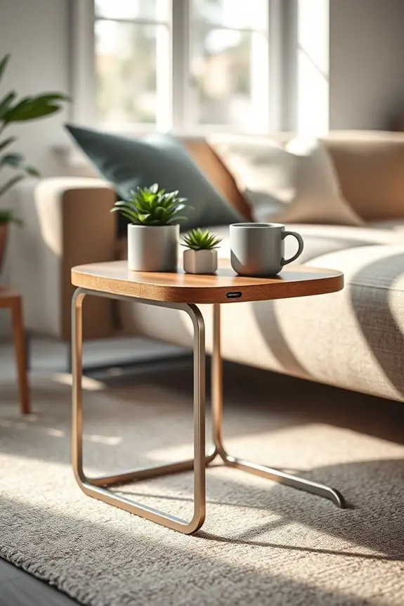 stylish end table convenience