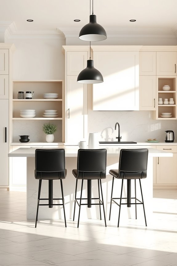 stylish ergonomic bar stools