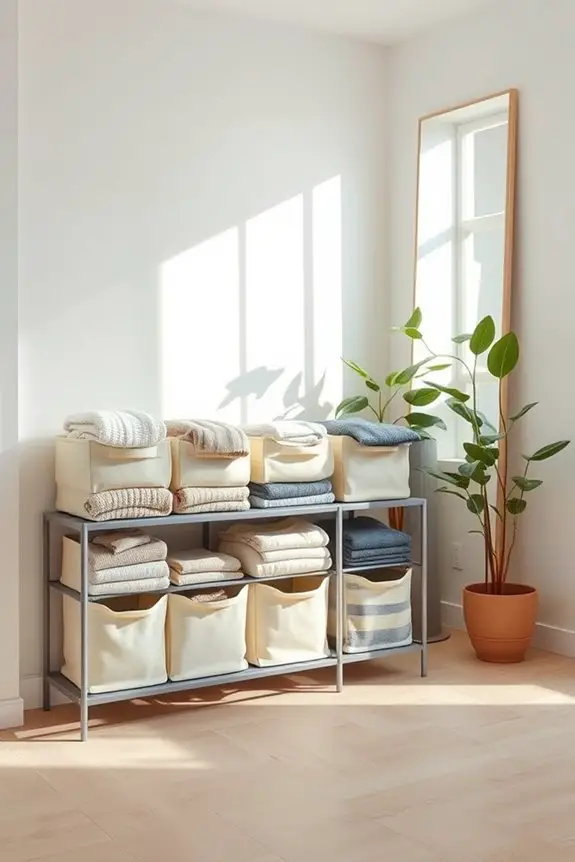 stylish fabric storage bins