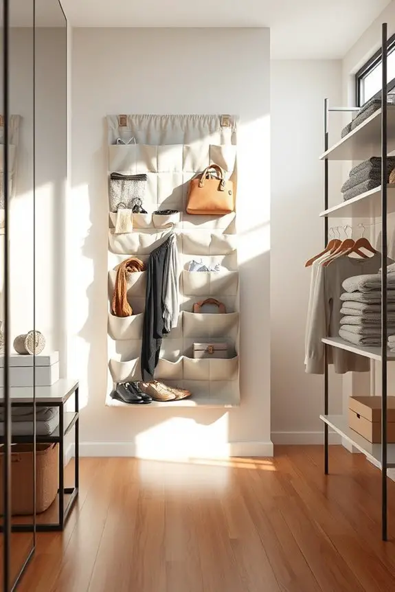 stylish fabric wall organizer