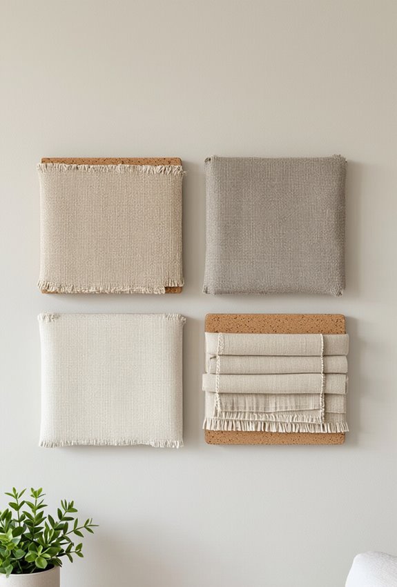 stylish fabric wrapped bulletin board