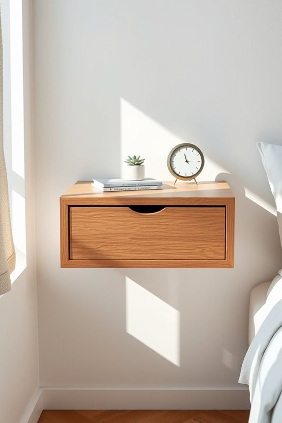 stylish floating table storage