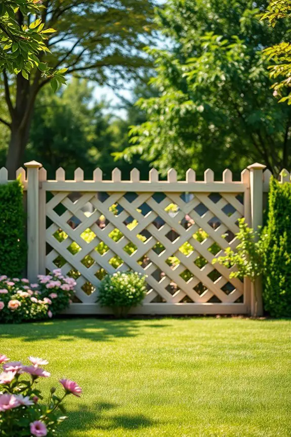 stylish functional backyard fencing