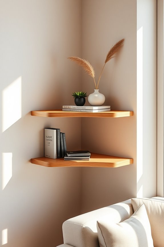 stylish functional corner shelf