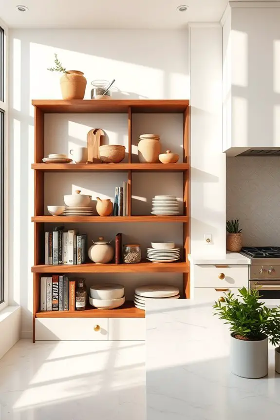 stylish functional custom shelving
