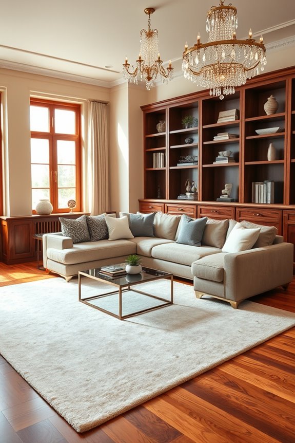 stylish functional custom shelving