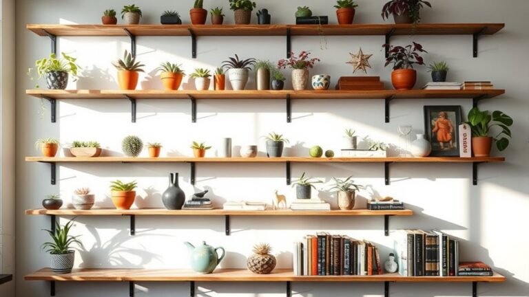 stylish functional decorative shelving